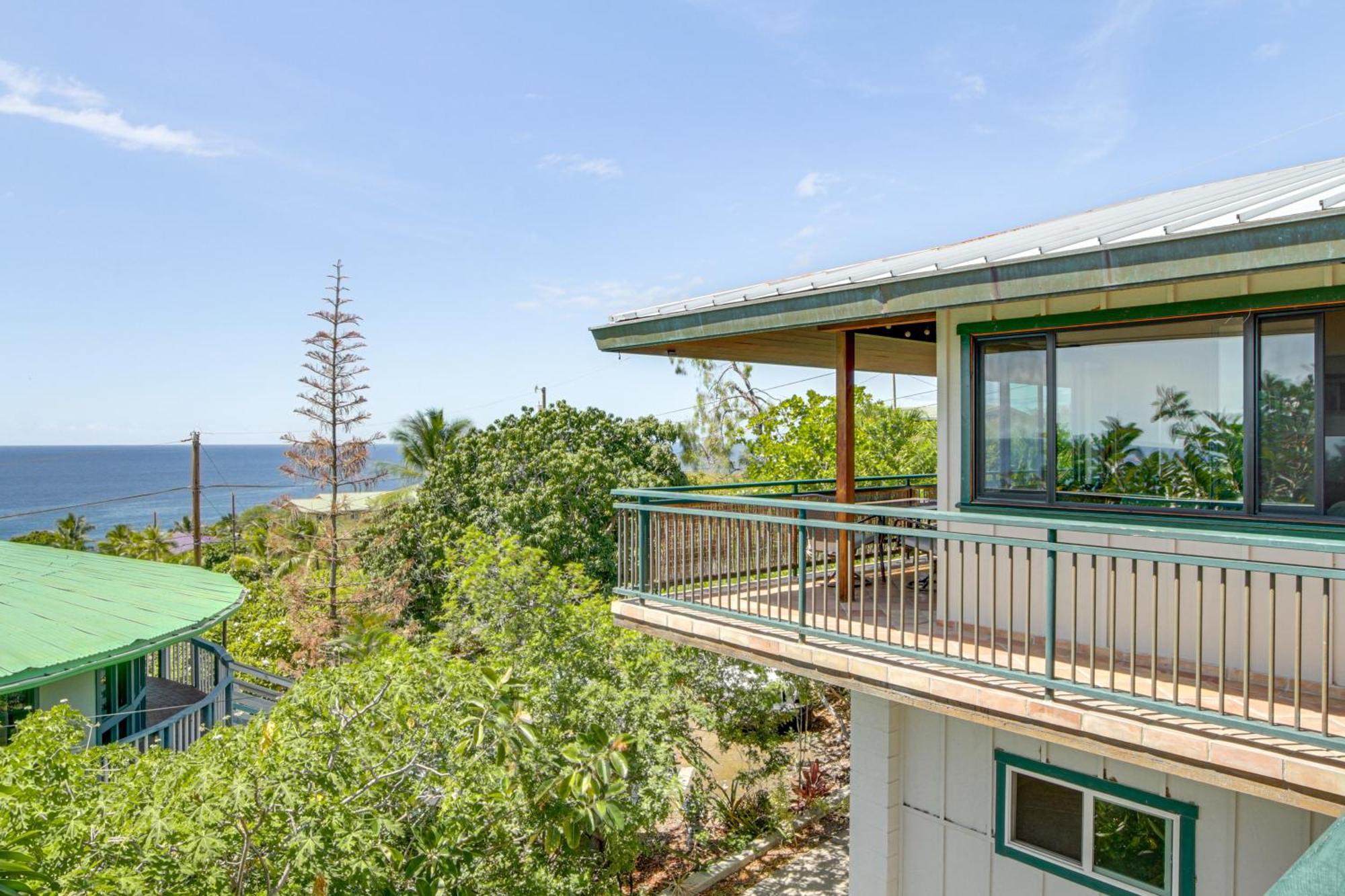 Ocean-View Bungalow Walk To Pebbles Beach! Hookena ภายนอก รูปภาพ